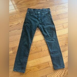 Levi's 511 Men's Original Slim Fit Denim Jeans Black 04511-0168 28x30